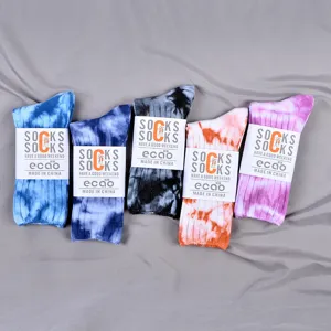 Calze al polpaccio tie-dye all'ingrosso per uomo e donna, calzini retrò colorati di cotone!