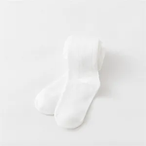 Collant da neonato bianchi traspiranti estivi ultra-sottili, leggings in rete per bambini.
