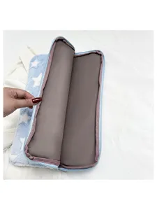 Plush star laptop sleeve cute fuzzy tablet bag soft storage pouch stylish daily organizer