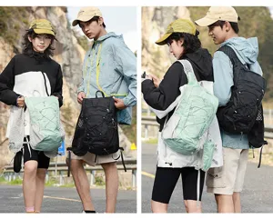 Running vest backpack outdoor hiking cross-country marathon cycling breathable lightweight bag.