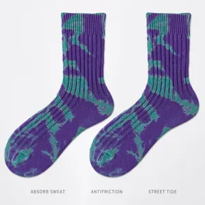 Calzini tie dye autunno inverno uomo donna assorbenti anti attrito alla moda