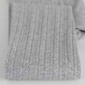 Mujer medias de punto de cable acanalado invierno cálido liso algodón suave grueso leggings