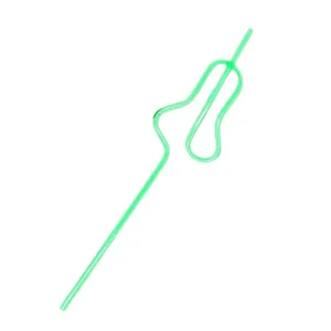 Groene creatieve pompoenvormige rietjesdetail, ideal voor huwelijksfeesten en barversiering.
