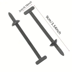 Universele nylon kabelbinders voor auto spatlappen, duurzame zwarte kunststof banden.
