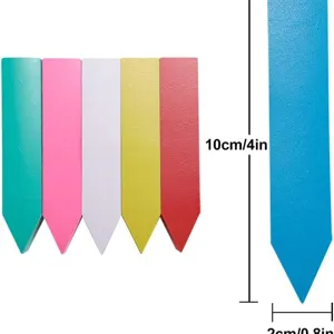 Wooden plant labels colorful garden markers 10x2cm arrow plant stakes outdoor plant tags
