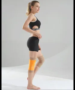 Thick fleece thermal knee pads for joint pain relief, warm winter leg warmers for unisex.