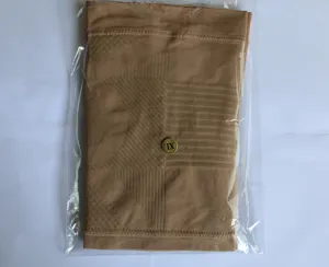 Knit knee support brace compression sleeve thermal joint warmth breathable size XL detail shot.