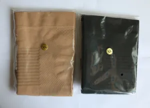 Warm thermal knee warmers leg sleeves for elderly, black and khaki, size XL, knit fabric.