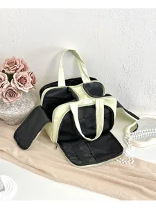 Large capacity cosmetic bag, portable travel toiletry bag with multiple compartments.