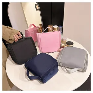 Large capacity travel cosmetic bag portable toiletry organizer waterproof makeup storage bag
