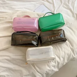 Borsa Cosmetica Trasparente in PVC Borsa da Toeletta Impermeabile per Viaggio Astuccio