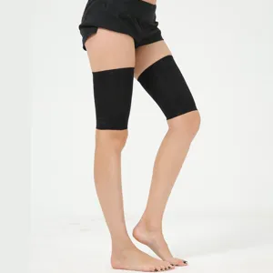 Manchons de Chaussettes de Compression pour Cuisses de Femmes Amincissants Modelage Jambières Motif Ondulé Nylon Sport Yoga
