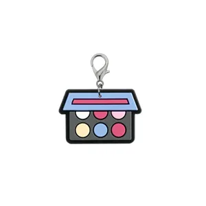 Leuke cartoon make-up palet PVC sleutelhangers met karabijnhaak voor tas decoratie