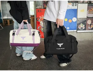 Large capacity travel duffel bag men fitness sports gym bag casual shoulder weekender