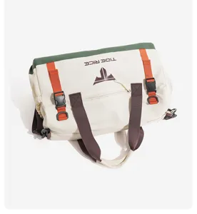 Large capacity travel duffel bag, durable sports gym bag with handles and buckle straps.
