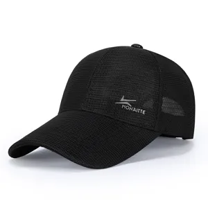 Men's quick-drying mesh baseball cap, breathable summer outdoor sports sun protection hat.