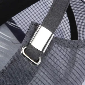 Metallschließe Detail der Sommer schnelltrocknenden Mesh Baseballkappe, verstellbarer Riemen.