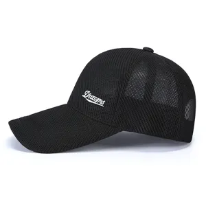 Berretto da baseball in rete traspirante da uomo con visiera allungata estiva.