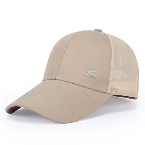 Summer breathable mesh baseball cap for men outdoor sports fishing sun protection sunshade hat