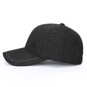 Men winter warm baseball cap fleece lined thick outdoor windproof casual hat stylish