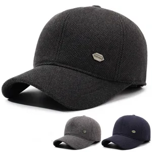 Men's Winter Warm Baseball Cap Thickened Earflap Dad Hat Cotton Casual Adjustable Thermal Winter Hat