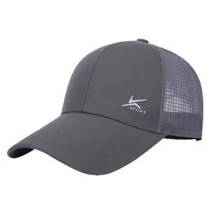 Men's breathable mesh baseball cap for summer outdoor sports, sun protection and casual wear.