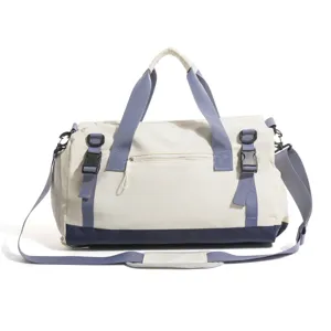 Large capacity travel duffel bag for men, outdoor sports fitness bag and casual luggage handbag.