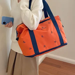 Large Capacity Travel Duffel Bag Waterproof Canvas Handbag Casual Portable Crossbody Fitness Bag For Women