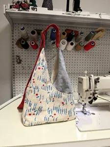 Borsa a Tracolla in Tela Dipinta a Mano Artistica Grande Capacità Casual Patchwork Crossbody Tote Bag Donna Eco Borsa