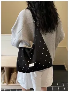 Nouveau sac hobo plissé à fleurs de printemps, grand sac cabas style coréen décontracté.