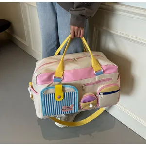 Dopamin Mehrtaschen Reisegepäck Tasche für Damen, große Kapazität Weekender Sporttasche.