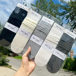 Women's Lolita Slouch Socks Casual Cotton Japanese Style Long Socks Ruffle Stacked Socks