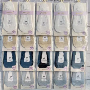 Chaussettes invisibles dentelle femme respirantes silicone antidérapantes été courtes.