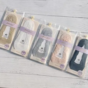 Chaussettes invisibles en dentelle pour femme respirante maille silicone antidérapantes 5p