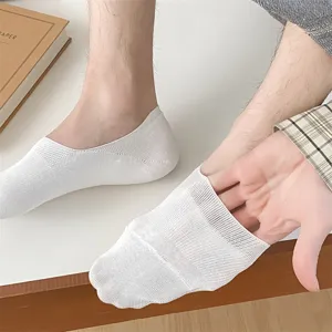Heren ademende onzichtbare bootsokken zomer dun katoen antislip korte sokken