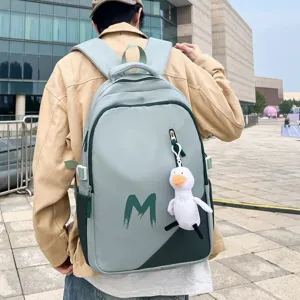 Large capacity boys school backpack, lightweight design for elementary and junior high students.