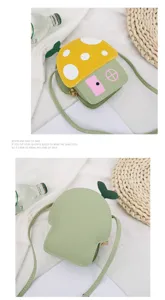 Kids cute mushroom house crossbody bag cartoon shoulder purse summer bags new style