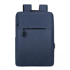 Zaino per laptop da lavoro casual minimalista con ricarica USB per uomini e donne.