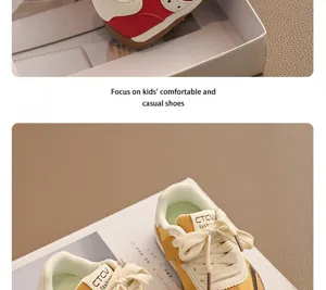 Baskets casual pour enfants, chaussures de course semelle souple pour garcons et filles mode.