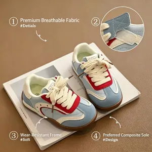 Baskets décontractées pour enfants, tige respirante, chaussures de course souples et antidérapantes.