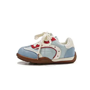 Chaussures de sport enfants baskets bleu clair tendance semelle souple antiderapante