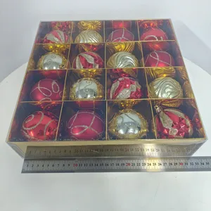 Weihnachtsbaumkugeln Set 16 Stück galvanisierte Kunststoffkugeln Christbaumschmuck