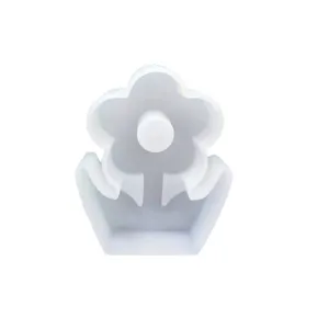 Weißes Silikon Blumen Kerzenform für DIY Aromatherapie Handwerk Epoxidharz Guss Hauptbild