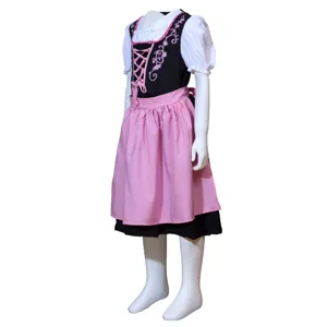Enfants bavarois Oktoberfest Dirndl robe traditionnelle costume de servante Halloween