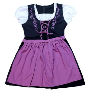 Traditional German Bavarian Dirndl dress for girls Oktoberfest costume cosplay outfit.