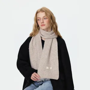 Sciarpa in maglia tinta unita autunno inverno morbida calda accogliente lunga sciarpa casual