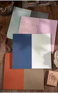 Vintage speciaal papier set voor DIY dagboek scrapbooking, esthetische kleurrijke notities.