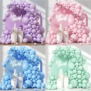 Macaron Latex Balloons Colorful Round Matt Balloons For Wedding Birthday Party Baby Shower Decoration