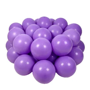 Thickened matte latex round balloons purple party proposal wedding decoration supply