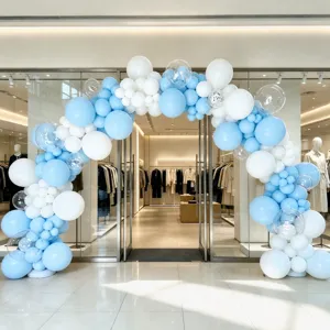 Daisy Smile Balloon Arch Birthday Party Decoration Store Opening Celebration Rainbow Sequin Latex Balloon Garland Arch Decoration